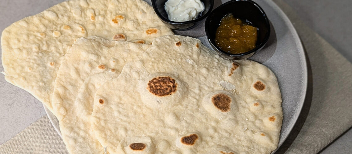 Leichtes Naan Brot