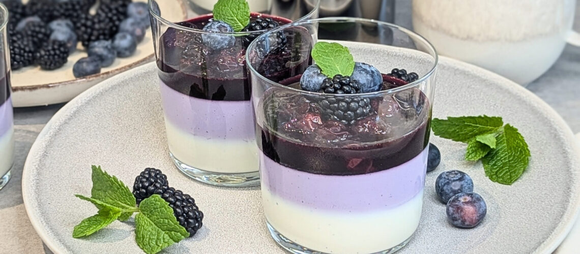 Ube Vanille Panna Cotta 💜 (Light Version)