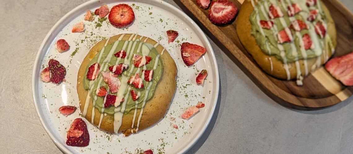 White Chocolate Matcha Cookies